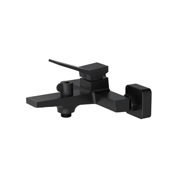 Смеситель HAIBA HB60818-7 для ванны с душевым гарнитуром, короткий излив, черный матовый