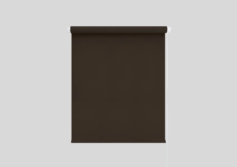 Штора рулонная "Блэкаут" шоколад 120*175см