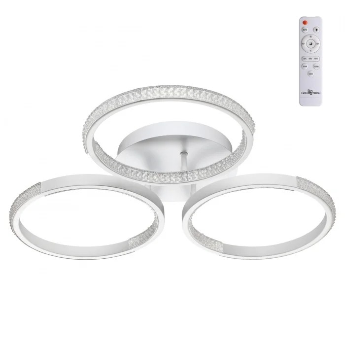 Светильник 358923 OVER NT22 000 белый накладной светодиодный диммируемый (пульт ДУ в комплекте) IP20 LED 3000~6000К 60W 220V CALM*