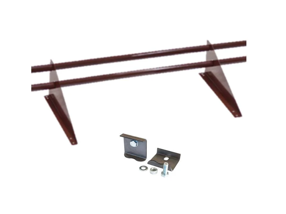 Снегозадержатель трубчатый Optima на 2-х опорах под фальц PE, L=1 м RAL **