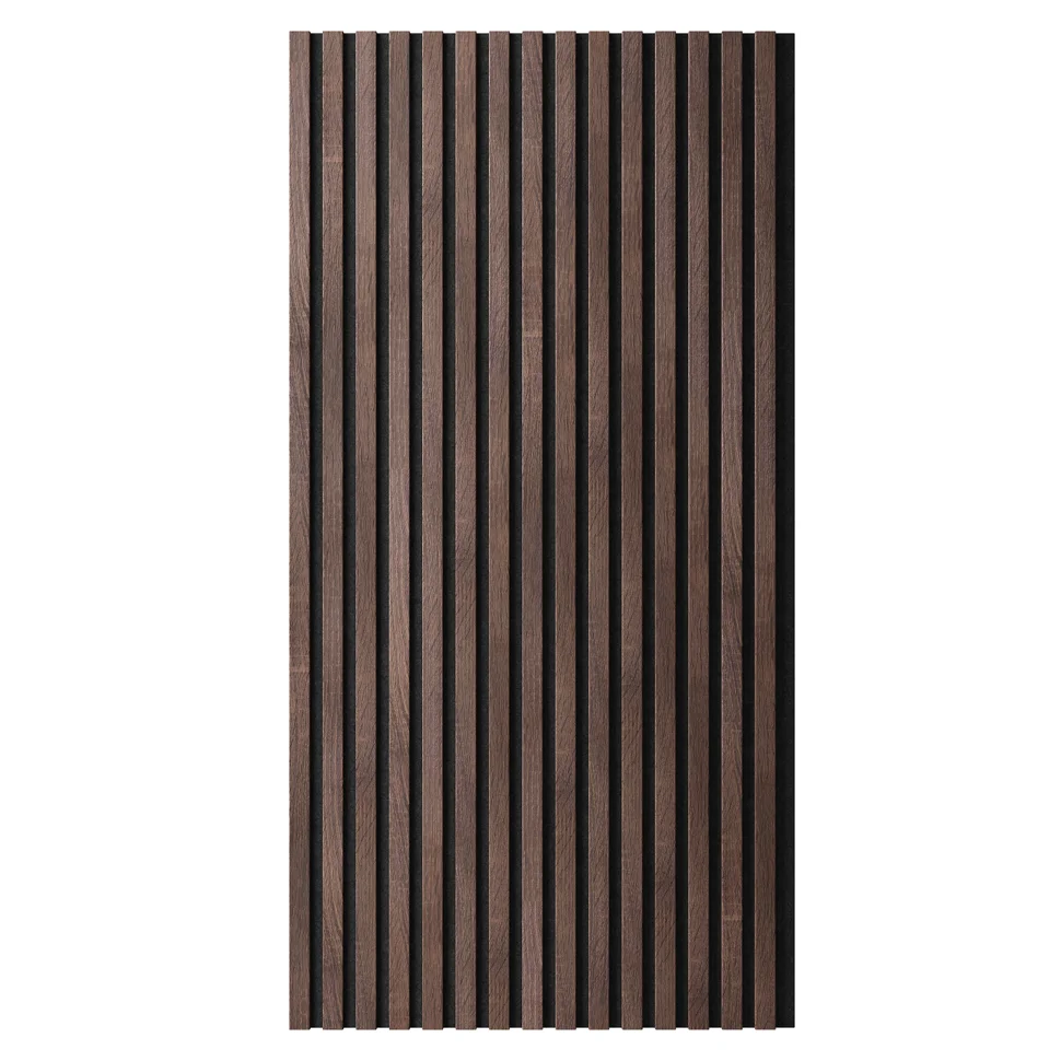 Панель акустическая гибкая ARTIVA flex №1, черный войлок, 1200х600х9мм, рейки МДФ 25х6мм, дуб окленд