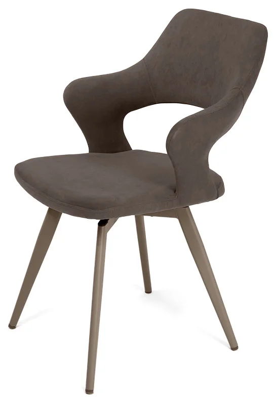 Стул Бланш (ткань Т173-капучино) + ножки поворотные 360F40 (мокко)