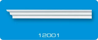 Плинтус потолочный ФОРМАТ 12001 инжекционный белый 1,3 м