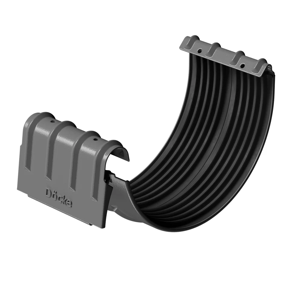 Соединитель желобов D&#246;cke STAL PREMIUM D125 графит (RAL 7024)