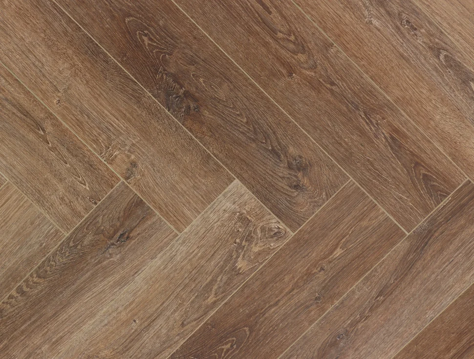 Ламинат виниловый водостойкий SPC CronaFloor 4V Herringbone 42 класс Дуб Тулуза 640*128*4.5 мм (с фаской)