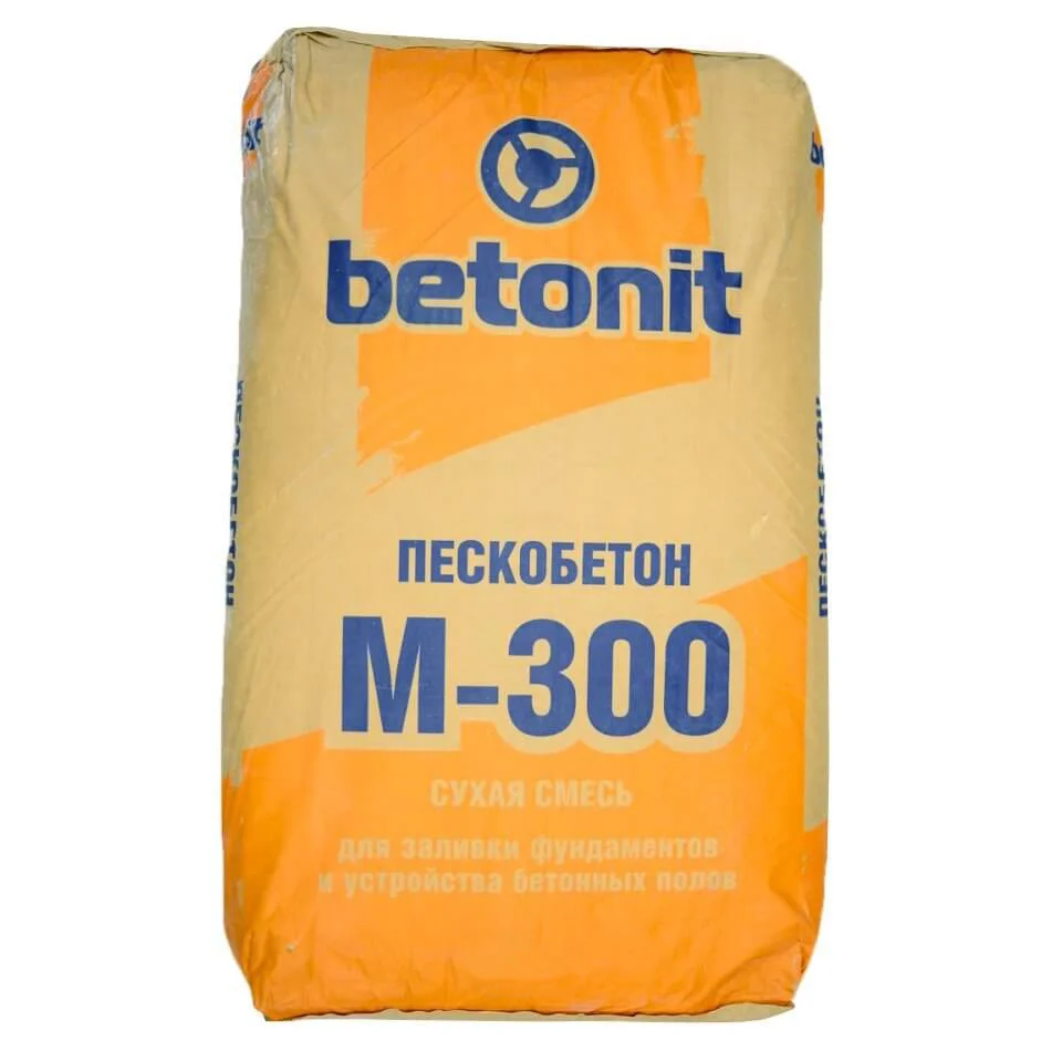 Сухая смесь М-300 пескобетон 25 кг БЕТОНИТ