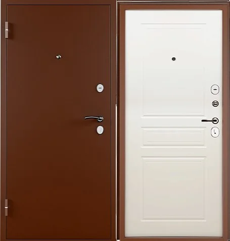 Дверь мет. ПРОМЕТ Титан 960х2050 "Л" Металл/Ясень белоснежный