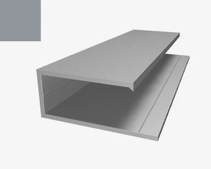 Эль-профиль алюминий окрашенный RAL 7044 (3,0 м)