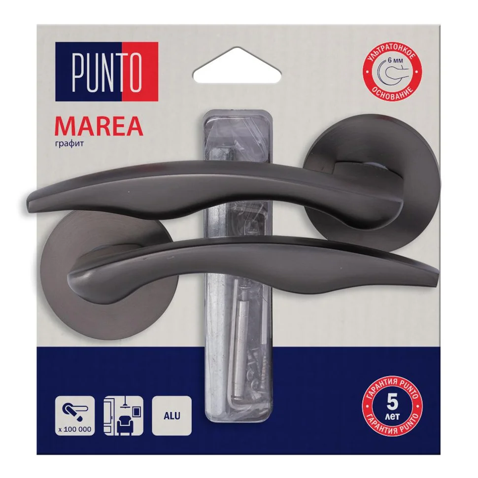 Ручка дверная PUNTO MAREA HD GR-23 графит