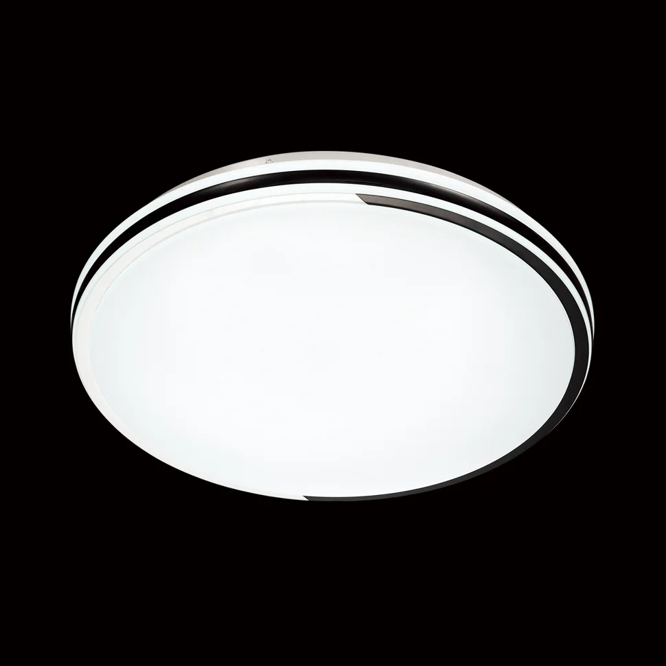 Светильник 3057/DL PALE SN 012 пластик/белый/черный LED 48Вт 3000-6000К D380 IP43 пульт ДУ KEPA*