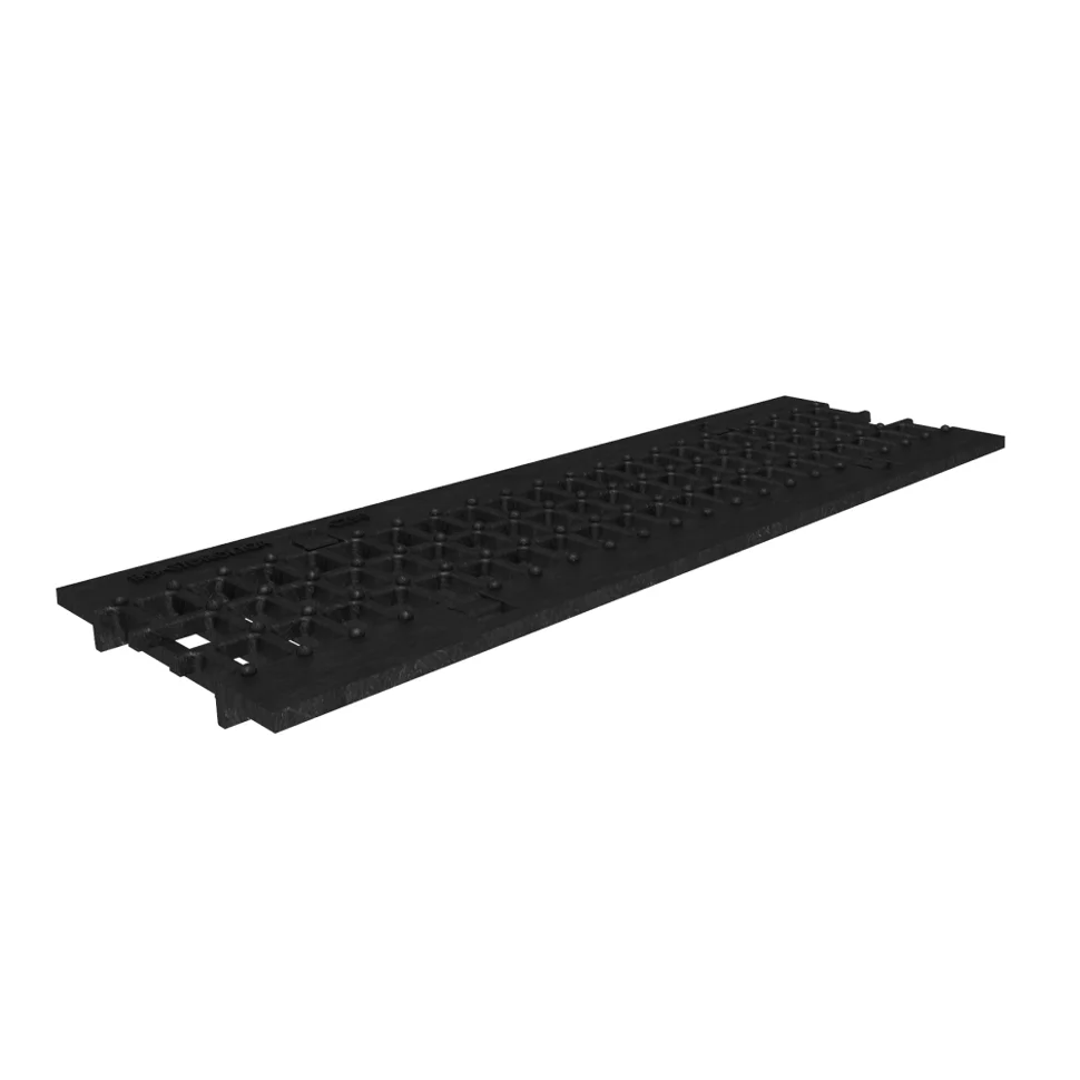 Решетка водоприемная GIDROLICA чугунная РВЧЯ - RU13050 - 10 (C250) - 50х15,5х0,7 - 1,5/2,2, с пружинным крепежом