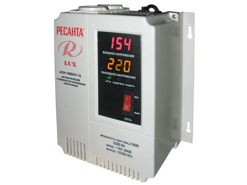 Стабилизатор Ресанта АСН-1000 Н/1-Ц Lux