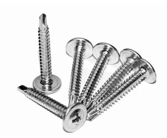 Саморез с прессшайбой острие 4,2х41 цинк (уп 9шт) SteelRex