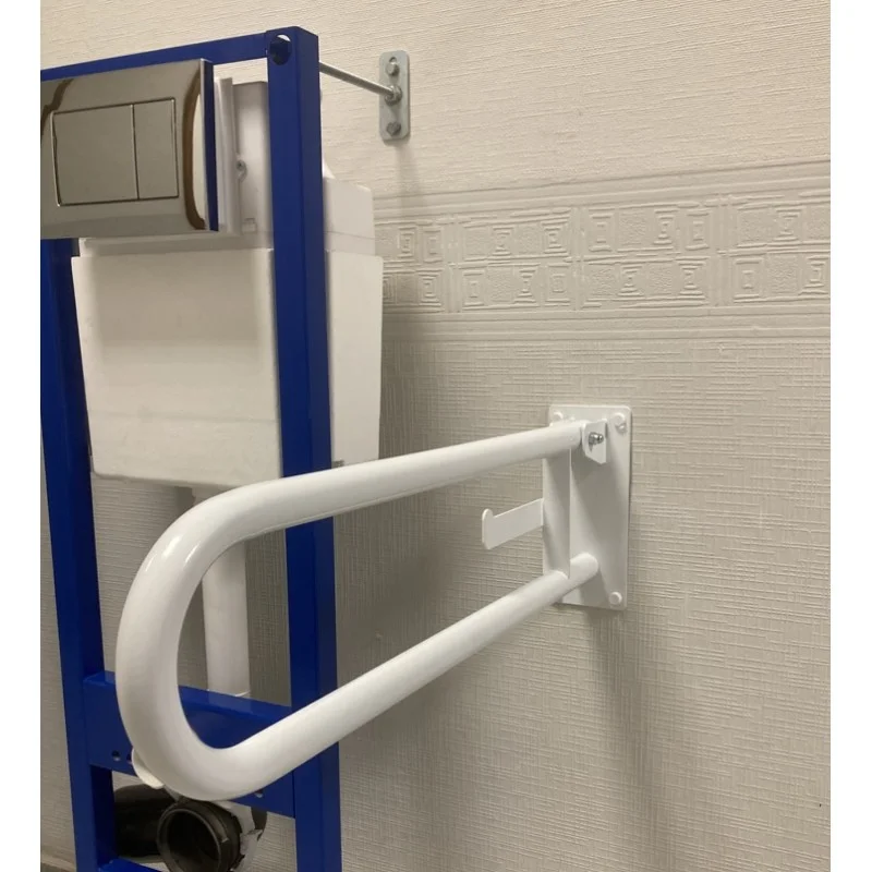 Поручень откидной для людей с ограниченными возможностями, белый