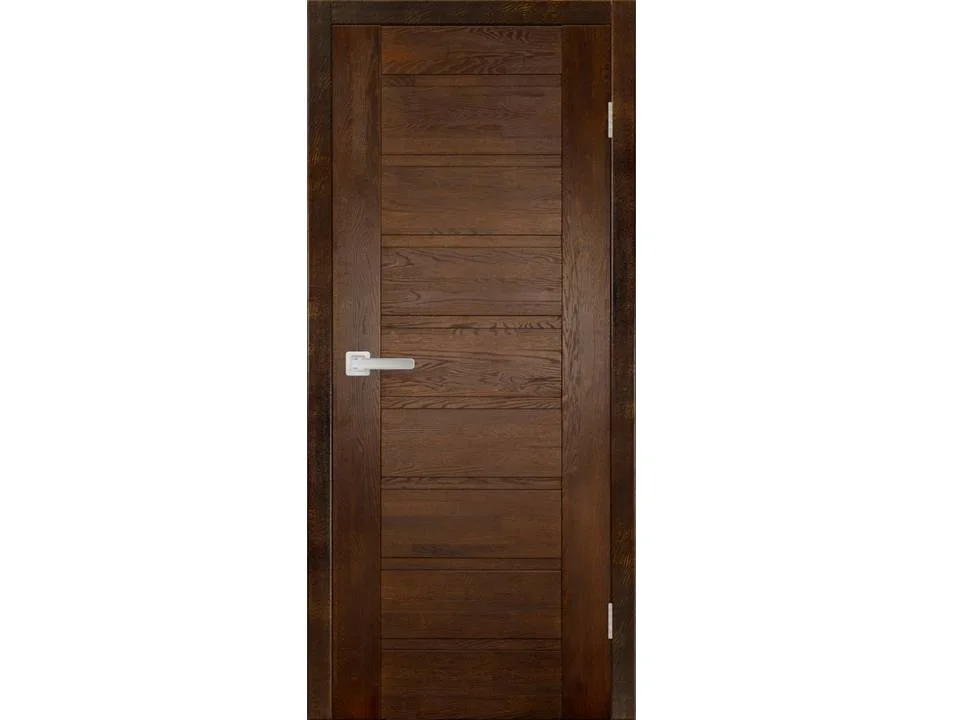 Дверь ОКА "ХАЙТЕК №4" глухая античный орех 90 (DSW)