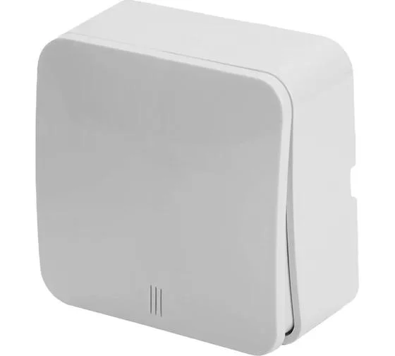 Выключатель одноклавишный ОП с индикатором 250В, 10А, IP20, серия София, белый, MSW10-11-20-01