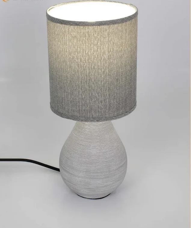 Лампа настольная BETA 1xE14 R-100x120x275-GRAY/GRAY-220-IP20