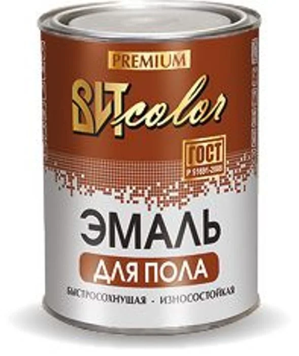 Эмаль ПФ-266 золотисто-коричневая 0,8кг ВИТ color быстросохнущая для пола (сушка 7 часов)