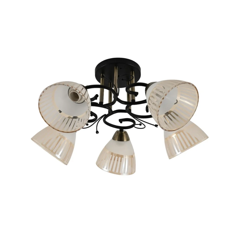 Люстра 12262/5BK+AB TEA+WT