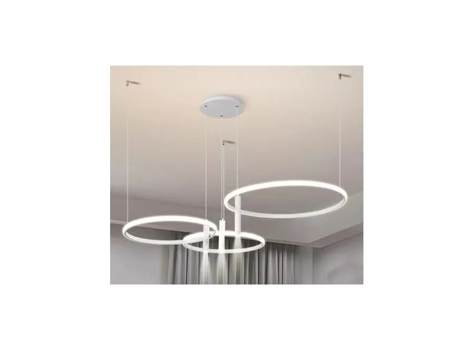 Люстра Stato 2970-600+400-400 WH, LED 150W+21W