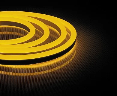 Лента светодиодная неоновая 9,6W, желтый, IP67, Feron, 120SMD(2835) LS720 (бухта 50м)