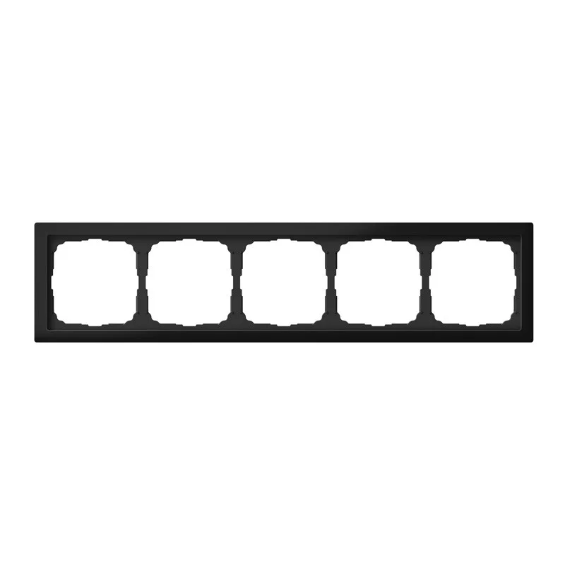 Рамка пятиместная ArtGallery Pure матовое органическое стекло черная SE GAL331005