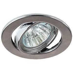 Светильник точечный ЭРА ST2A CH штампованный поворотный MR16,12V/220V, 50W хром