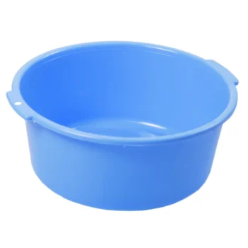Таз 10л круглый пластиковый особо прочный цвет в ассортименте