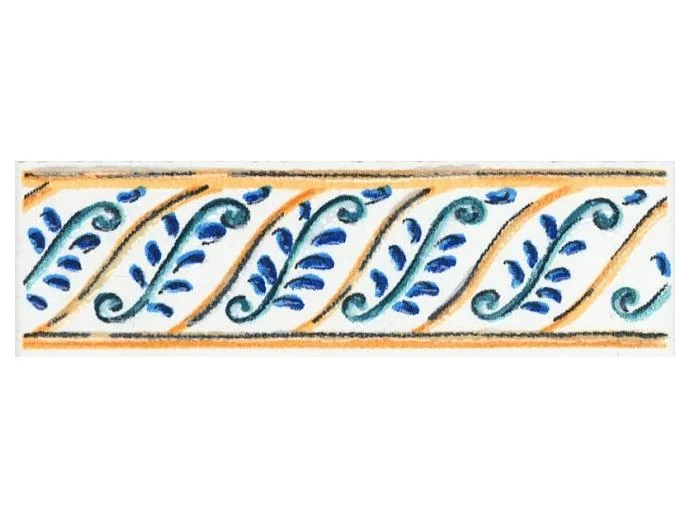 Бордюр KERAMA MARAZZI Капри майолика 3х9,9 арт.STG&#92;A493&#92;1146