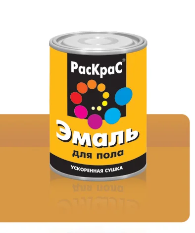Эмаль ПФ-266 золотисто-коричневая 6 кг РАСКРАС алкидная для пола