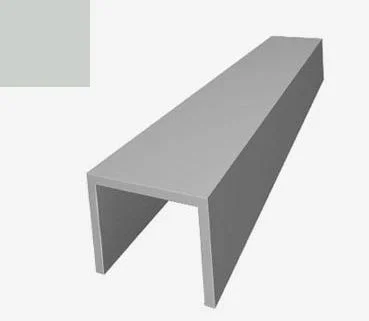 ПИ-профиль алюминий окрашенный RAL 7035 (3,0 м)