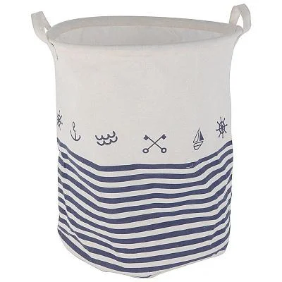 Корзина для белья РЫЖИЙ КОТ 35*35*44 см, с пластиковым кольцом, хлопок, пластмасса*