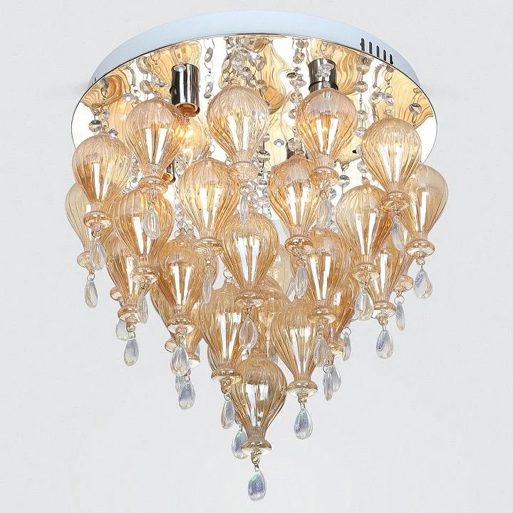 Люстра 6013-150 Rivoli Torta PL50 CR 5xE14 40W+15W 9000K