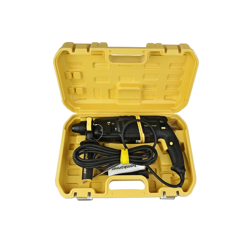 Перфоратор 800Вт, 26мм, 3.0Дж, 0-4900уд/мин,3 реж, 4м кабель,ВИБРОЗАЩИТА Hanskonner