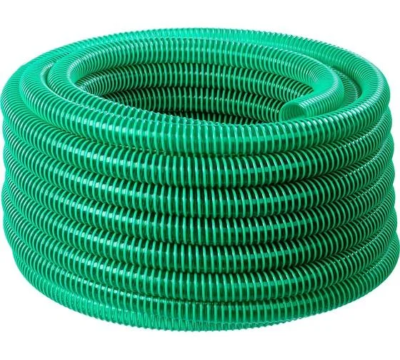 Шланг напорно-всасывающий со спиралью ЗУБР ПВХ, 3 атм, 25мм х 30м