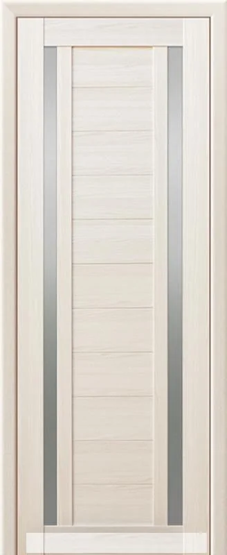 Дверь ТЕРРИ №28 экошпон беленый дуб частичное стекло 80