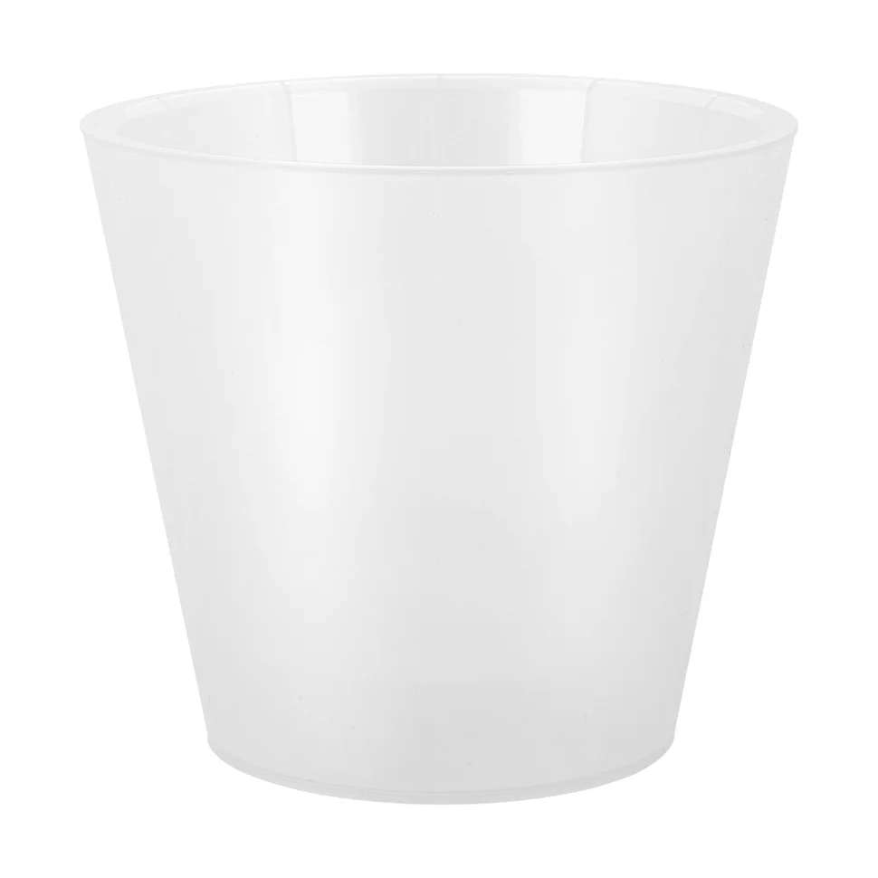 Горшок для цветов InGreen London Orchid D230 мм, 5л с дренажной вставкой белый перламутровый