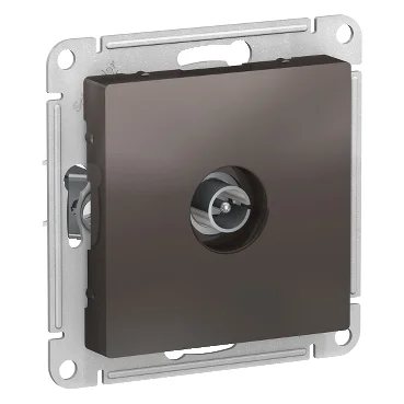 Механизм розетки телевизионной TV AtlasDesign коннектор мокко Schneider Electric ATN000693