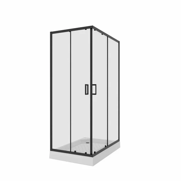 Ограждение душевое NIAGARA NG-6810-08 BLACK 1200х800х1950, двери раздвижные, арт. NG-6810-08 Black