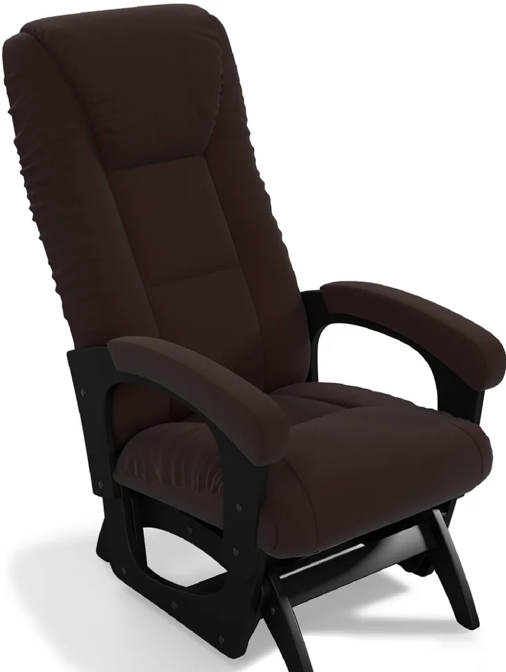 Кресло маятниковое ЛЕОН, ткань ШОКОЛАД COFFE