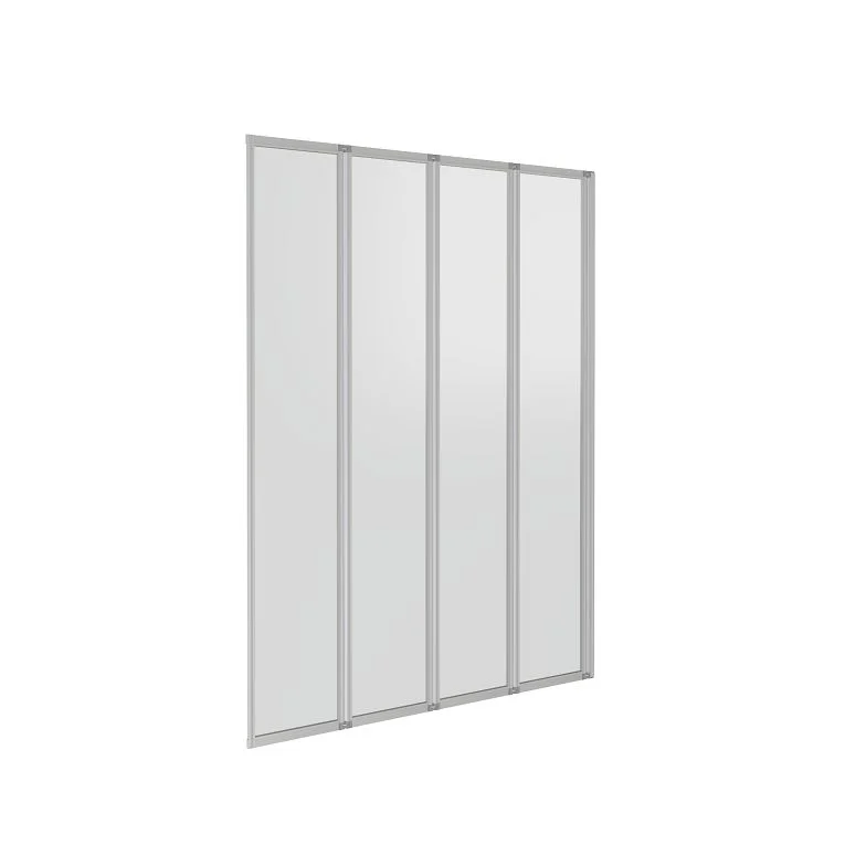 Шторка на ванну Good Door Screen GR4-100-G-WE (4 ств.складная,стекло 4 мм)