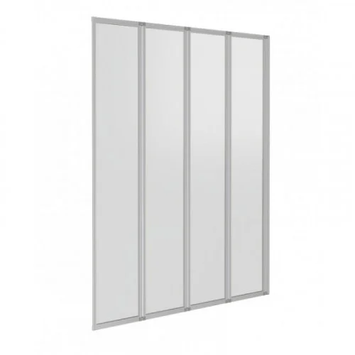 Шторка на ванну Good Door Screen GR4-100-C-CH (4 ств.складная,стекло 4 мм) 1000*1400