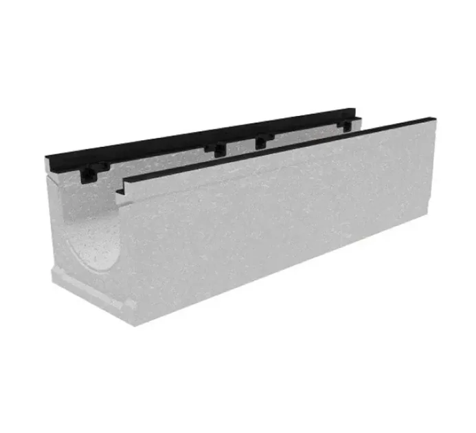 Лоток водоотводный GIDROLICA бетонный коробчатый (СО-200мм), с чугунной насадкой, с уклоном 0,5% КUу 100.29,8 (20).30(23) - BGZ-S, № 1 арт.16706