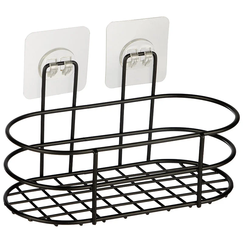 Корзинка подвесная овальная BLACK (крепление: самоклеящаяся основа)