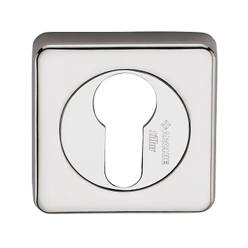 Накладка квадратная под евроцилиндр ARCHIE SILLUR CL-C S.CHROME хром матовый