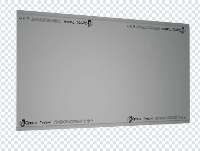 Гипсокартон ГКЛ Vetonit (Gyproc) Стронг ГСП-R-УК высокопрочный 2500*1200*15 мм