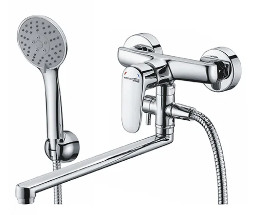 Смеситель WasserKRAFT Vils 5602L для ванны с длинным поворотным изливом 350 мм, хром