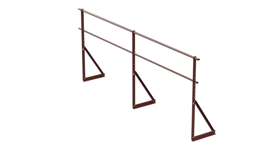 Ограждение кровельное VEGAStyle для МЧ, ПН, мягкой кровли h=1,2 L= 3m, Zn