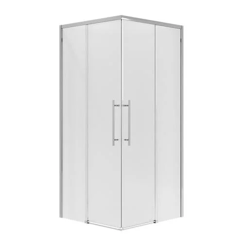 Ограждение душевое NIAGARA Nova NG-6630-34 (100х100х195) квадрат,хром,двери раздвижные,стекло прозрачное,1 место