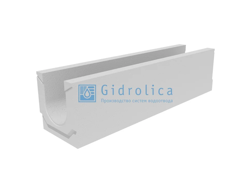 Лоток водоотводный GIDROLICA бетонный коробчатый (СО-150мм) KU 100.24,8(15).19(12,5) - BGU, № 10-0, арт.40618062